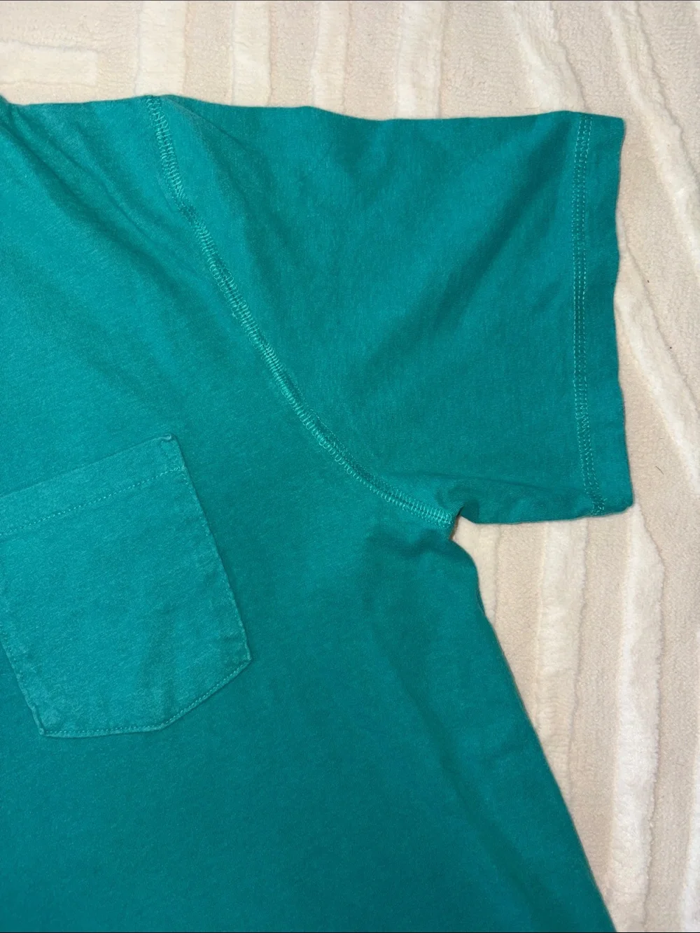 The North Face Teal Short Sleeve Pocket Tee